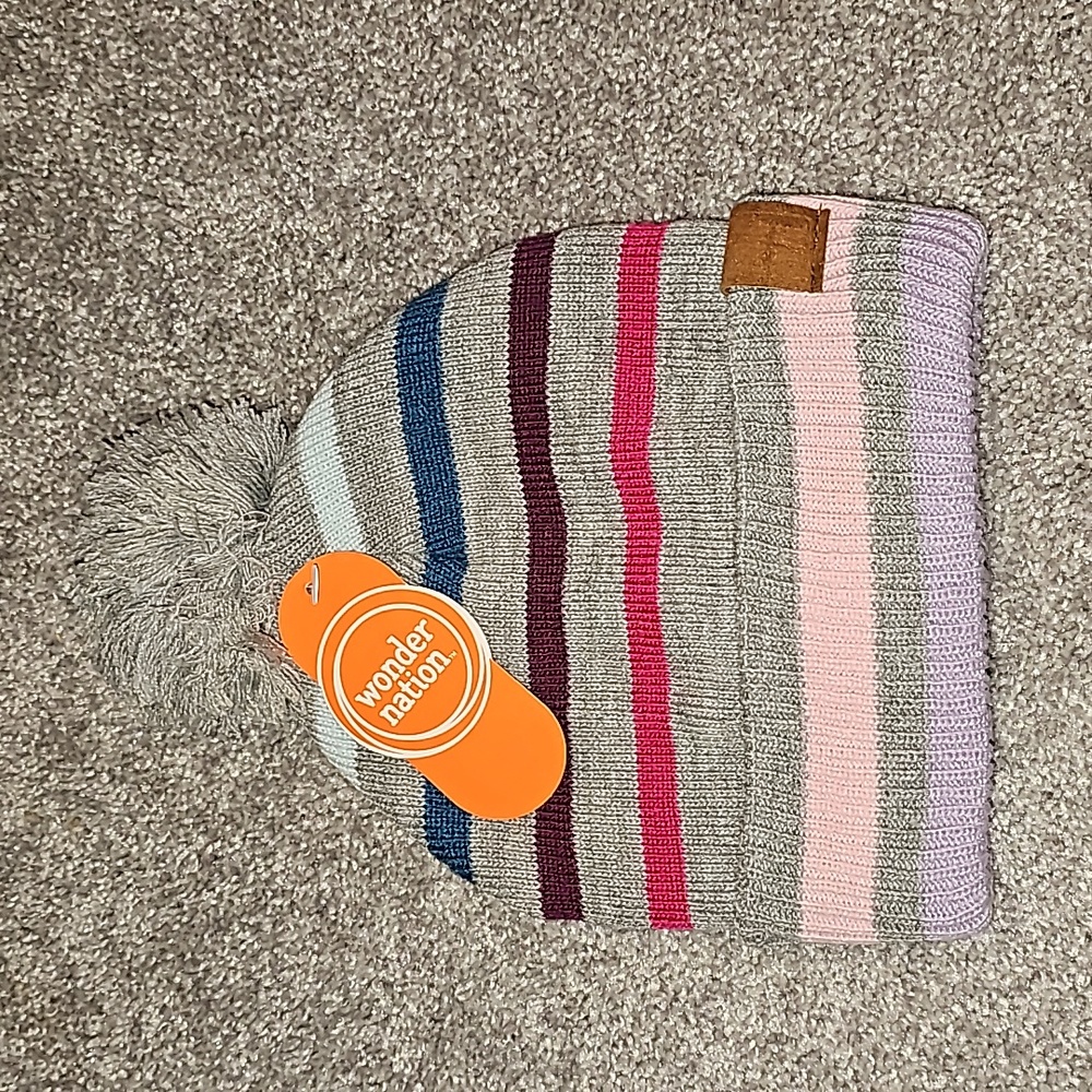 XX🖤Gray Striped Stocking Hat